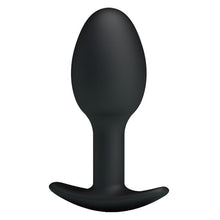 Load image into Gallery viewer, Silicone Anal Ball Butt Plug 3.34" x 1.25" Black