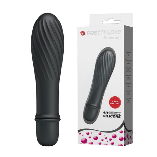 Battery G-Spot Vibrator Black 137mm 