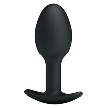 Load image into Gallery viewer, Silicone Anal Ball Butt Plug 3.34&quot; x 1.25&quot; Black
