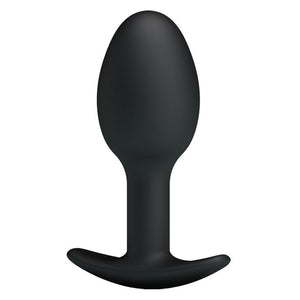 Silicone Anal Ball Butt Plug 3.34" x 1.25" Black